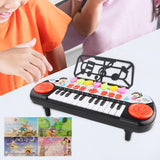 Maxbell Electronic Keyboard Multi Function Teaching for Kids Electric Keyboard Piano red