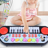 Maxbell Electronic Keyboard Multi Function Teaching for Kids Electric Keyboard Piano red