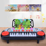 Maxbell Electronic Keyboard Multi Function Teaching for Kids Electric Keyboard Piano red