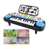 Maxbell Electronic Keyboard Multi Function Teaching for Kids Electric Keyboard Piano blue