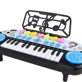 Maxbell Electronic Keyboard Multi Function Teaching for Kids Electric Keyboard Piano blue