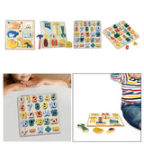 Maxbell Kids Matching Puzzle Sensory Development Early Development for Baby Children Animal