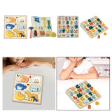 Maxbell Kids Matching Puzzle Sensory Development Early Development for Baby Children Animal