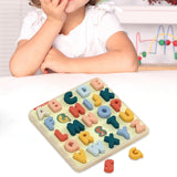 Maxbell Kids Matching Puzzle Sensory Development Early Development for Baby Children Letters