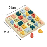 Maxbell Kids Matching Puzzle Sensory Development Early Development for Baby Children Letters