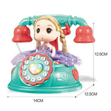 Maxbell Musical Phone Toy Practical Learning Activities Early Educate Montessori Toy Green