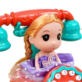 Maxbell Musical Phone Toy Practical Learning Activities Early Educate Montessori Toy Orange