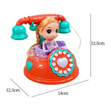 Maxbell Musical Phone Toy Practical Learning Activities Early Educate Montessori Toy Orange