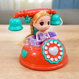 Maxbell Musical Phone Toy Practical Learning Activities Early Educate Montessori Toy Orange