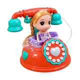 Maxbell Musical Phone Toy Practical Learning Activities Early Educate Montessori Toy Orange