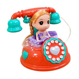 Maxbell Musical Phone Toy Practical Learning Activities Early Educate Montessori Toy Orange