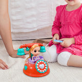 Maxbell Musical Phone Toy Practical Learning Activities Early Educate Montessori Toy Orange