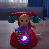 Maxbell Musical Phone Toy Practical Learning Activities Early Educate Montessori Toy Orange