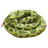 Maxbell Animal Stuff Doll Novelty Sleeping Pillow Snuggling Plush Toy Snake Toy Soft Green