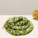 Maxbell Animal Stuff Doll Novelty Sleeping Pillow Snuggling Plush Toy Snake Toy Soft Green