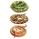 Maxbell Animal Stuff Doll Novelty Sleeping Pillow Snuggling Plush Toy Snake Toy Soft Green