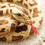 Maxbell Animal Stuff Doll Novelty Sleeping Pillow Snuggling Plush Toy Snake Toy Soft Brown