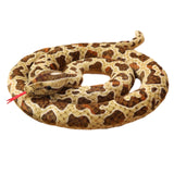 Maxbell Animal Stuff Doll Novelty Sleeping Pillow Snuggling Plush Toy Snake Toy Soft Brown