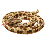 Maxbell Animal Stuff Doll Novelty Sleeping Pillow Snuggling Plush Toy Snake Toy Soft Brown