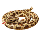 Maxbell Animal Stuff Doll Novelty Sleeping Pillow Snuggling Plush Toy Snake Toy Soft Brown