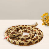 Maxbell Animal Stuff Doll Novelty Sleeping Pillow Snuggling Plush Toy Snake Toy Soft Brown