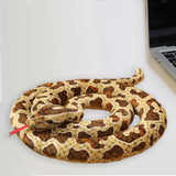 Maxbell Animal Stuff Doll Novelty Sleeping Pillow Snuggling Plush Toy Snake Toy Soft Brown