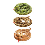 Maxbell Animal Toy Cartoon Design Comfortable Giant Snake Plush Toy Snake Stuff Doll Green