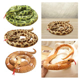 Maxbell Animal Toy Cartoon Design Comfortable Giant Snake Plush Toy Snake Stuff Doll Green