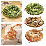 Maxbell Animal Toy Cartoon Design Comfortable Giant Snake Plush Toy Snake Stuff Doll Green