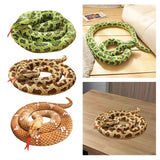 Maxbell Animal Toy Cartoon Design Comfortable Giant Snake Plush Toy Snake Stuff Doll Green