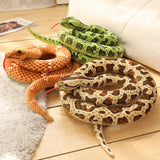 Maxbell Animal Toy Cartoon Design Comfortable Giant Snake Plush Toy Snake Stuff Doll Green