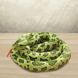 Maxbell Animal Toy Cartoon Design Comfortable Giant Snake Plush Toy Snake Stuff Doll Green