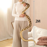 Maxbell Animal Toy Cartoon Design Comfortable Giant Snake Plush Toy Snake Stuff Doll Brown