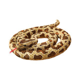 Maxbell Animal Toy Cartoon Design Comfortable Giant Snake Plush Toy Snake Stuff Doll Brown