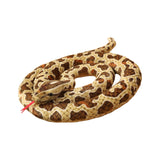 Maxbell Animal Toy Cartoon Design Comfortable Giant Snake Plush Toy Snake Stuff Doll Brown