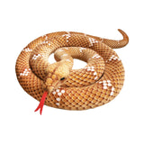 Maxbell Animal Toy Cartoon Design Comfortable Giant Snake Plush Toy Snake Stuff Doll Yellow