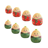 Maxbell Cartoon Potato Stuffed Toy Potato Plush Toy for Living Room Desktop Festival Red 12cm