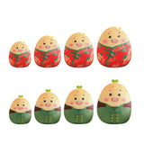 Maxbell Cartoon Potato Stuffed Toy Potato Plush Toy for Living Room Desktop Festival Red 12cm
