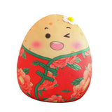 Maxbell Cartoon Potato Stuffed Toy Potato Plush Toy for Living Room Desktop Festival Red 12cm