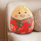 Maxbell Cartoon Potato Stuffed Toy Potato Plush Toy for Living Room Desktop Festival Red 12cm
