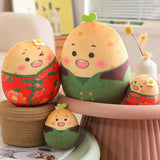 Maxbell Cartoon Potato Stuffed Toy Potato Plush Toy for Living Room Desktop Festival Green 12cm