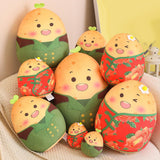 Maxbell Cartoon Potato Stuffed Toy Potato Plush Toy for Living Room Desktop Festival Green 25cm