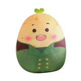 Maxbell Cartoon Potato Stuffed Toy Potato Plush Toy for Living Room Desktop Festival Green 25cm