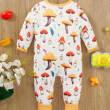 Maxbell Long Sleeve Jumpsuit Nightclothes Casual Cartoon Outfit Newborn Baby Clothes 1 to 3 month