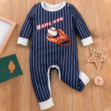Maxbell Spring Autumn Long Sleeve Jumpsuit Striped Print Cute Baby Clothing for Kids