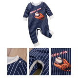 Maxbell Spring Autumn Long Sleeve Jumpsuit Striped Print Cute Baby Clothing for Kids