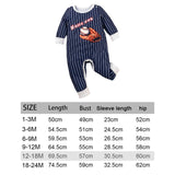 Maxbell Spring Autumn Long Sleeve Jumpsuit Striped Print Cute Baby Clothing for Kids