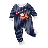 Maxbell Spring Autumn Long Sleeve Jumpsuit Striped Print Cute Baby Clothing for Kids