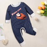 Maxbell Spring Autumn Long Sleeve Jumpsuit Striped Print Cute Baby Clothing for Kids