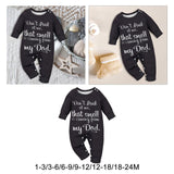 Maxbell Baby Bodysuit Letter Print Toddlers Coverall for Holiday Playwear Daily Wear 1 to 3 months